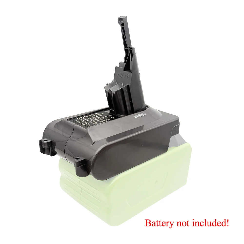 

For Greenworks 24V Lithium Batteries GRW24V7V8 Battery Adapter Converter Compatible with For Dyson V7/V8 Vacuum Cleaners Tools