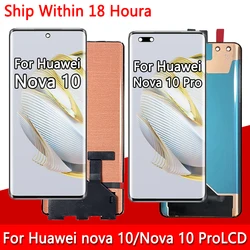 AMOLED for Huawei Nova 10 LCD NCO-AL00 Display Touch Screen Digitizer for Nova 10 Pro 10Pro GLA-AL00 Display Frame