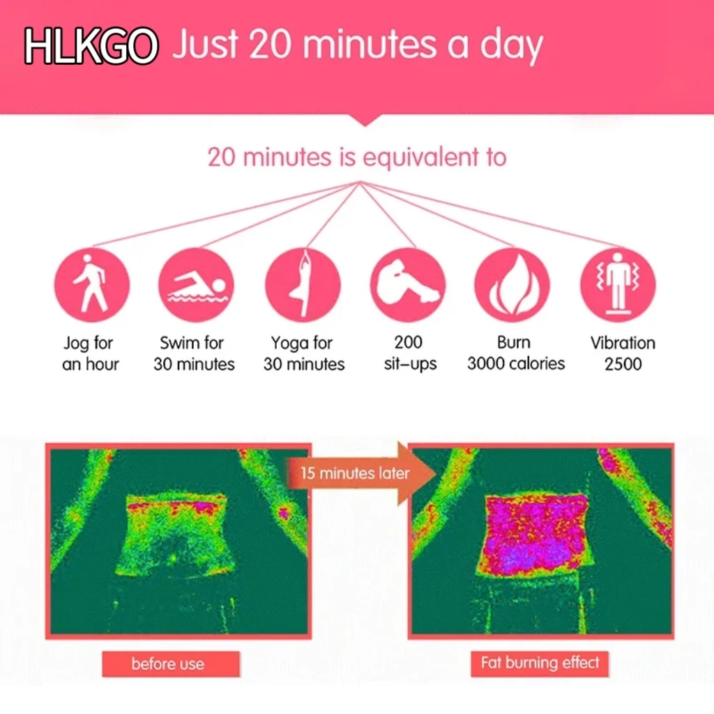 

Professional Grade Red Light Therapy Belt Features Heating Pad, Massage Function & LED for Body Shaping