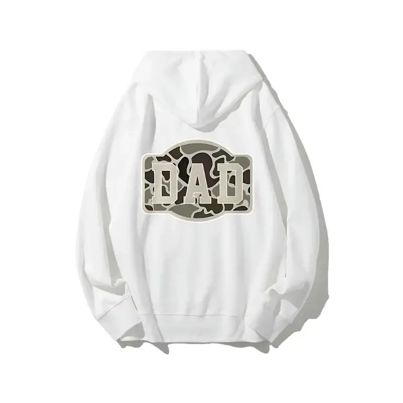 هوديي Camo DAD، تصميم جريء مستوحى من العسكرية للآباء الفخور، هدية مثالية لآباء الصيد، سويت شيرت رجالي رائع وعصري #2