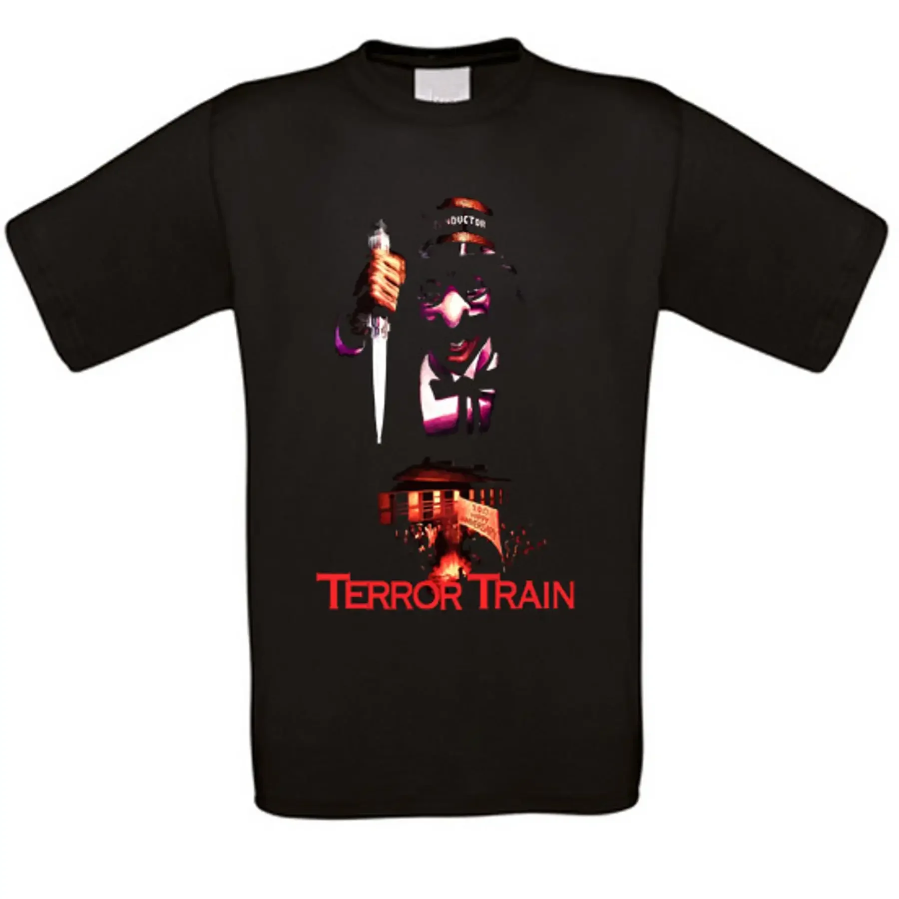 

Terror Train Monster in the Night Print Horror Cult Movie T-Shirt All Sizes NEW