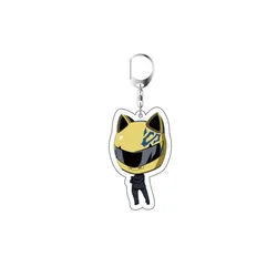 Anime Durarara!! Standoff Keychain Cartoon Figures DRRR Orihara Izaya Acrylic Key Ring Gifts Pendant llavero Keyring