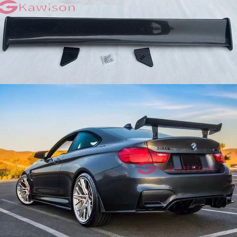 For BMW M2 M3 M4Spoiler E92 E93 F82 F87 E46 G20 G30 G60 G80 G82 GTS Style 100% Carbon Fiber Universal Rear Wing Spoiler