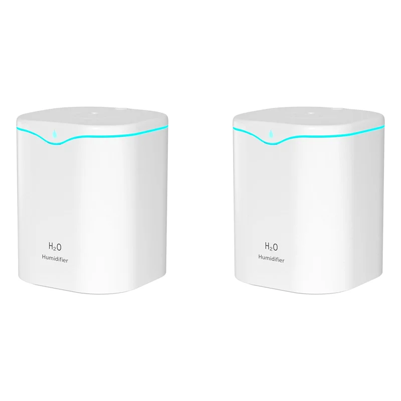 

A03F-2X Увлажнители для спальни, Увлажнители с прохладным туманом 2,2 л для спальни, Портативный настольный увлажнитель USB, Тихий ультразвуковой, Белый