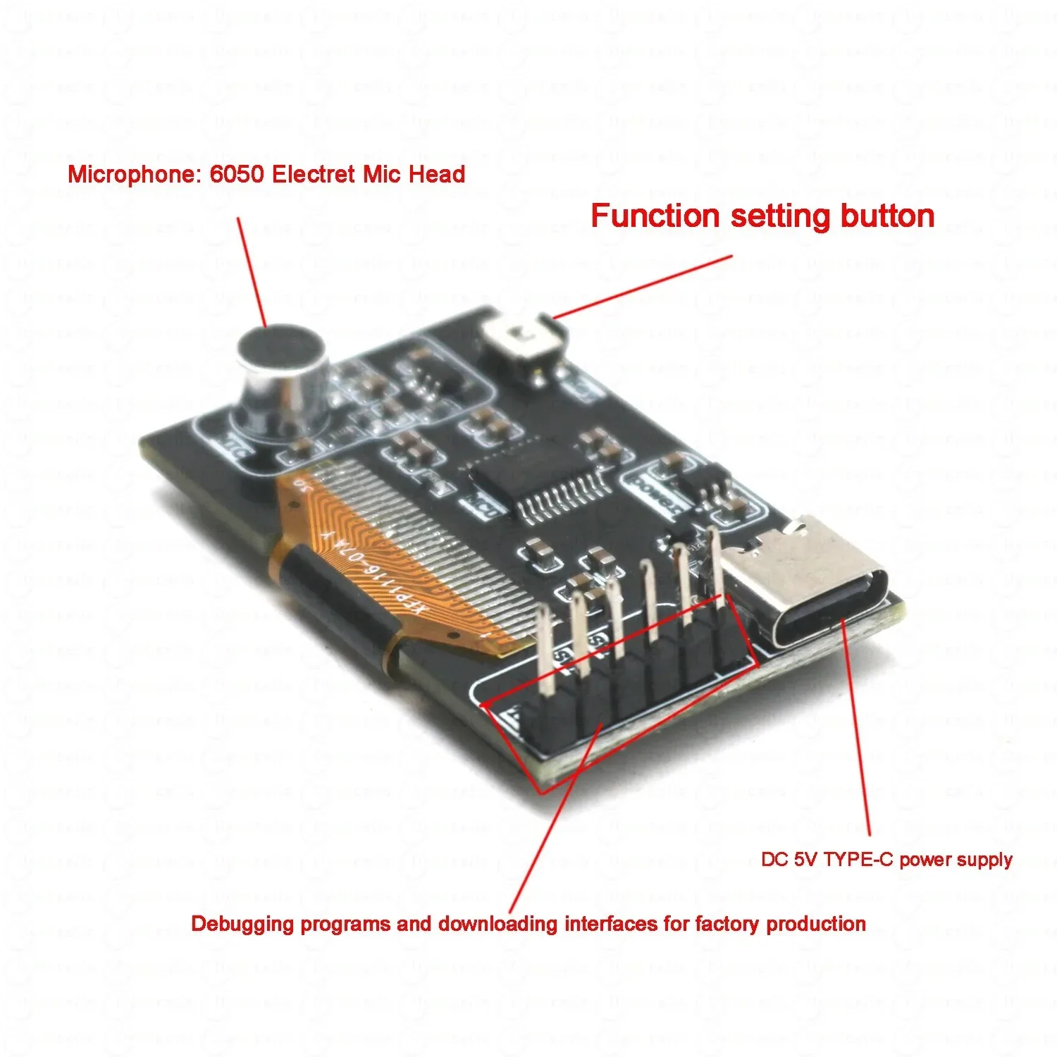 

1PCS 1.3-inch OLED Music Spectrum Display Voice Controlled Microphone Sounds Control Spectrum