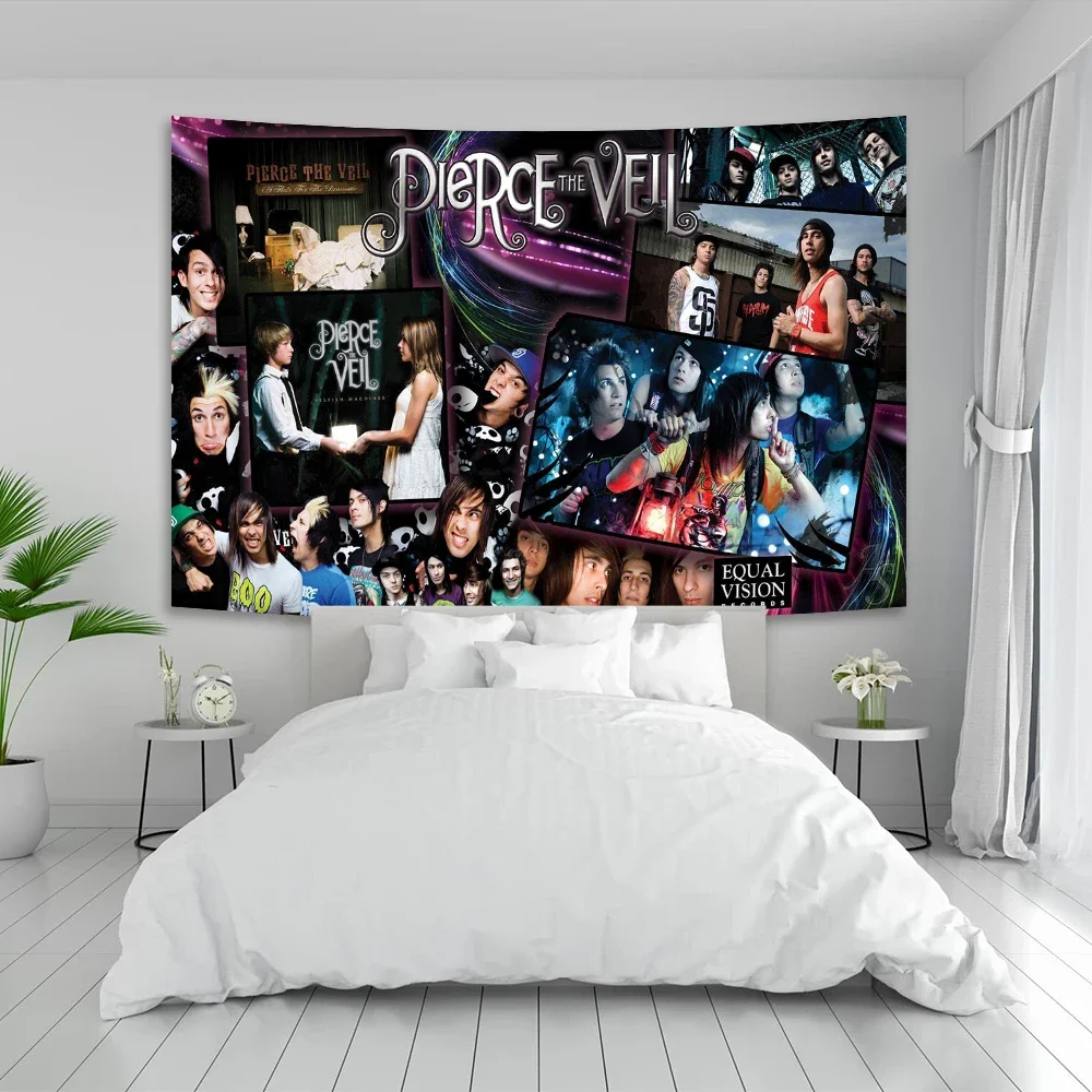 Pierce The Veil Band Poster Tapestry Painting Canvas Gift Wall Art Living Room Bar Dormitory Décor