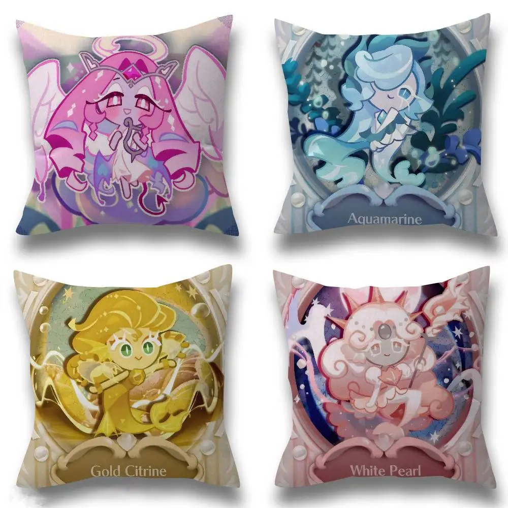 Game C-Cookie Run Kingdom Kissenbezug 30x50 Polyester Sofakissen Dekorative Zierkissen Heimdekoration Kissenhülle