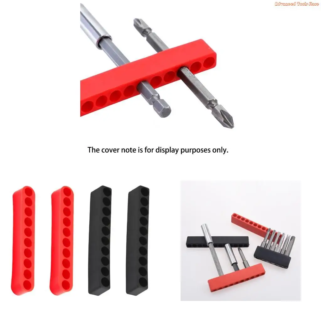 

Решение для хранения в мастерской: 4 пластиковых органайзера для бит с 10 отверстиями каждый для аксессуаров для дрелей W91B