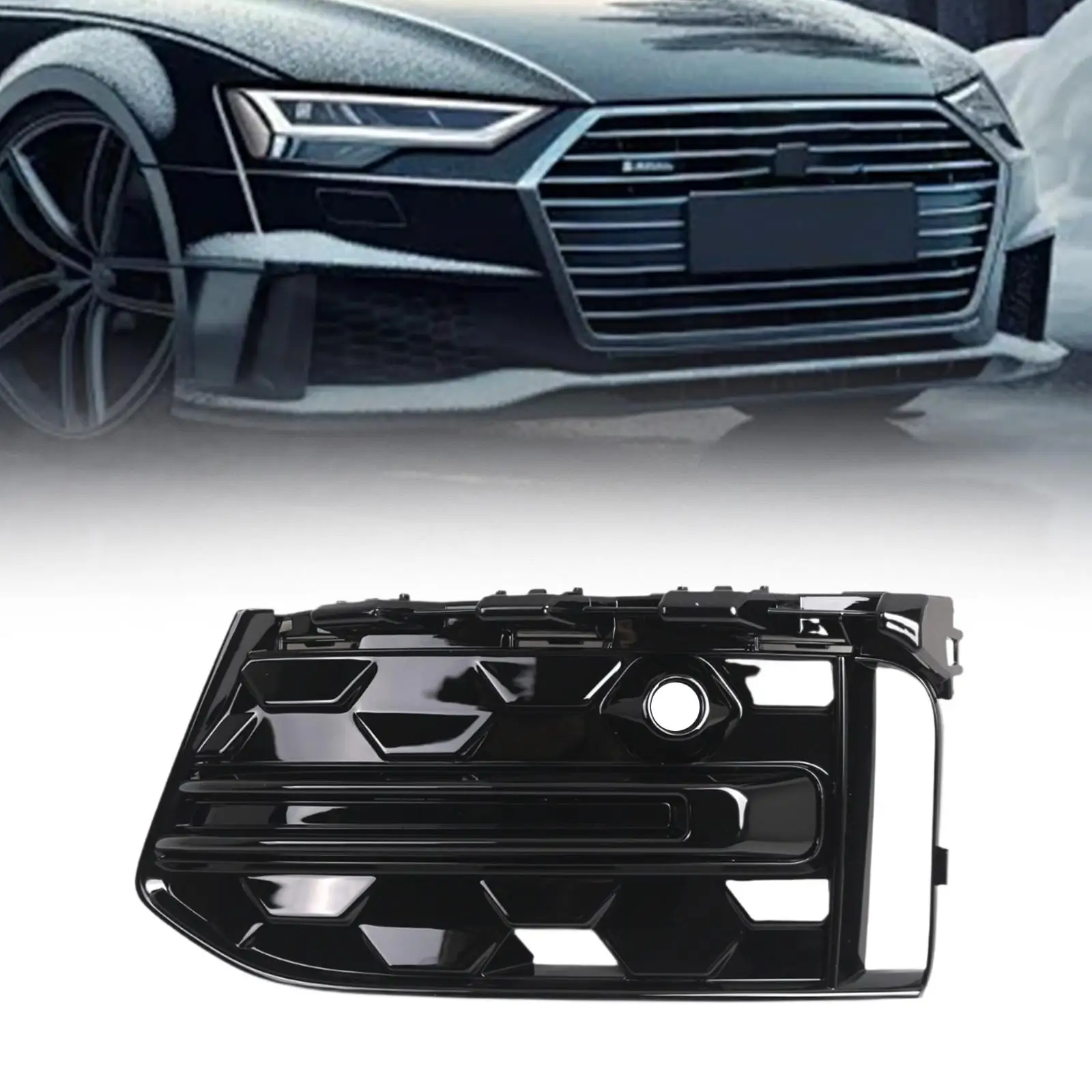 

4KD 807 647 Left Front Fog Light Grill Cover for Audi S6 A6 C8 S-line