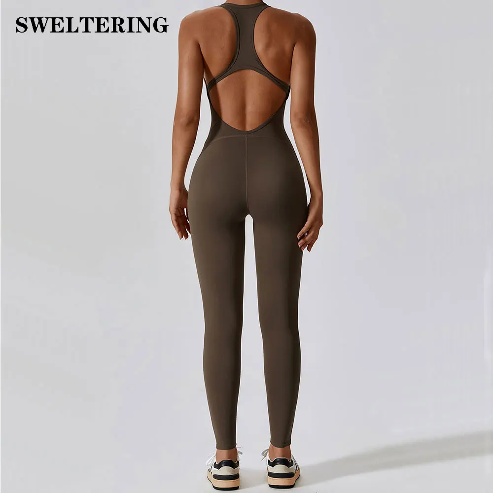 Jumpsuit Gym Set Romper Backless Fitness Bodysuit Siamese Sportswear Women Jumpsuit Buttery-Soft One-piece Playsuit Yoga Suit