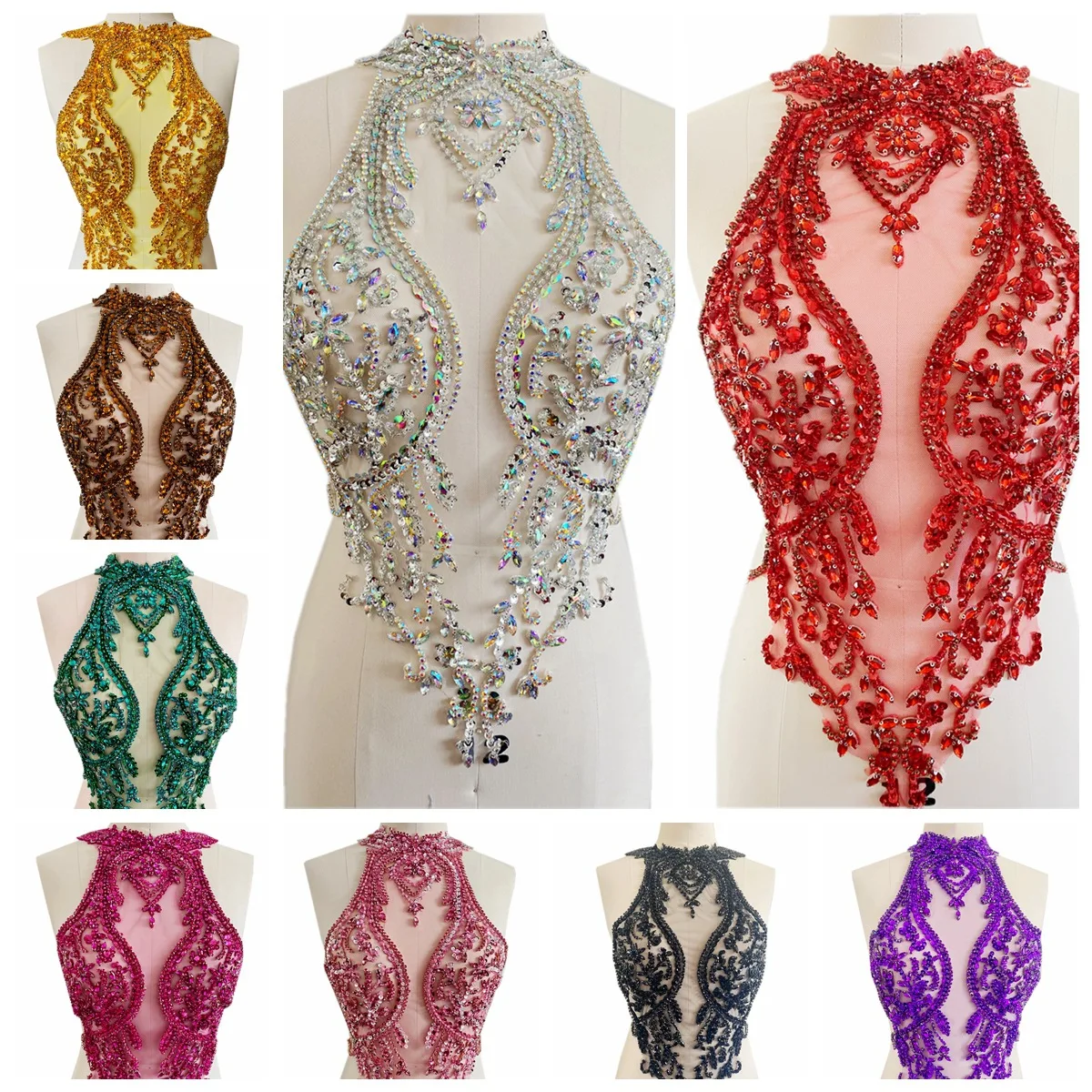 multicolored-lace-sequin-accessories-for-clothing-patches