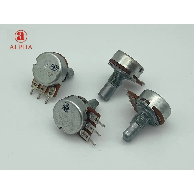 Taiwan ALPHA 16 single potentiometer B5K B50K B500K audio power amplifier volume 15MM half shaft