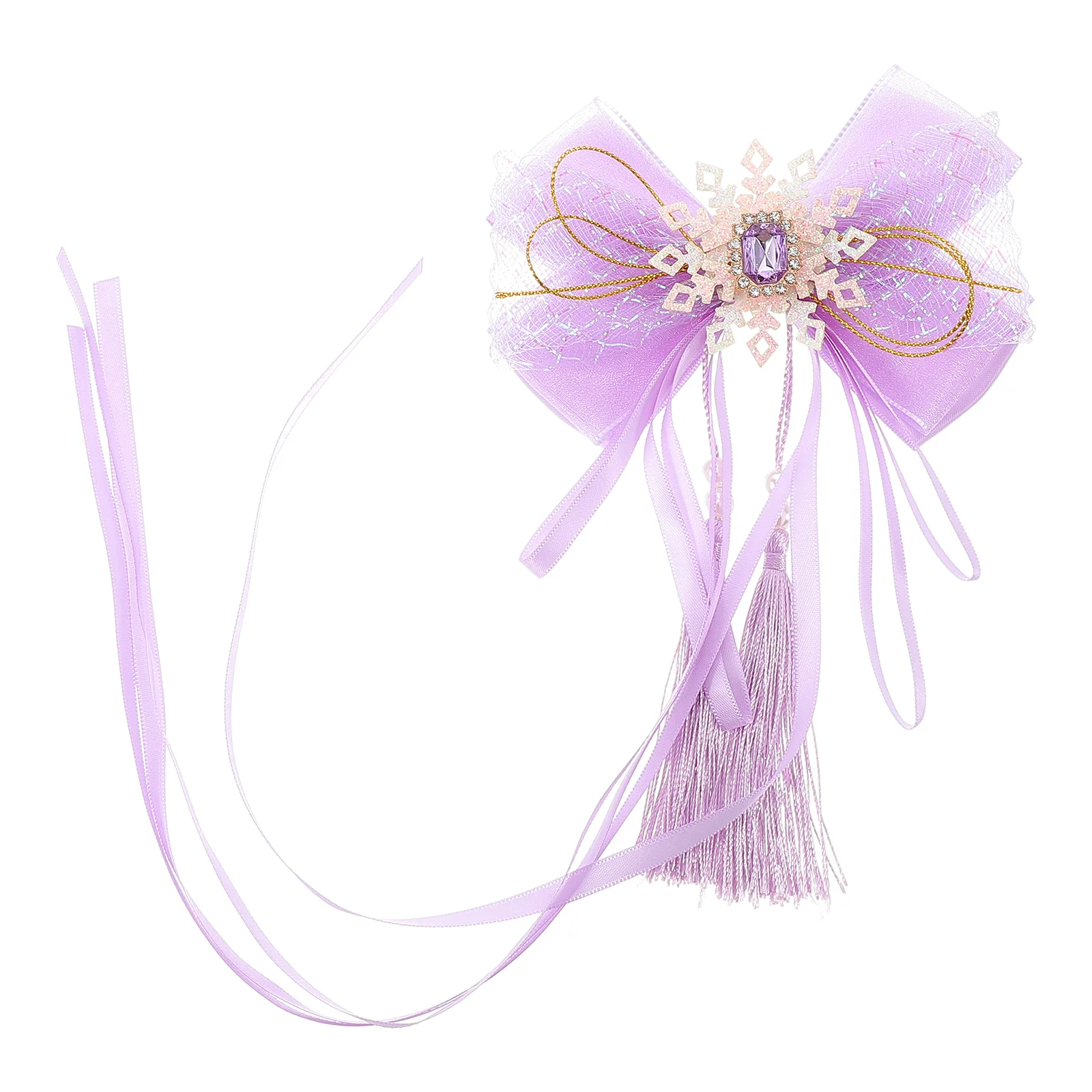 

Chinese Style Children's Hair Accessories Girls Clip Gauze Bow Hairpins for Comfortable Durable Ribbon Bow for Girls