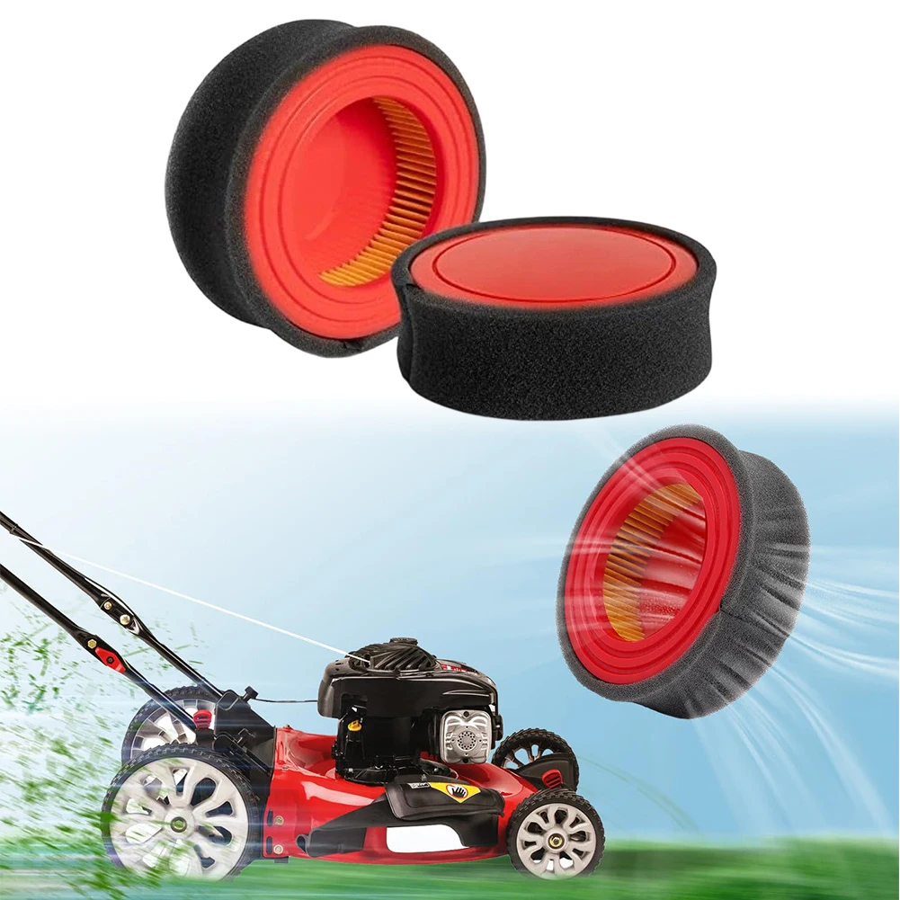 951-14628 Air Filter Suitable For Troy TB115 TB105 Lawn Mower Includes Two Air Filters Along And Two Foam Pre-filters
