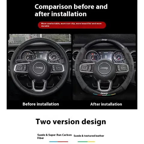 10 best sales steering wheel cover carbon fiber - №10