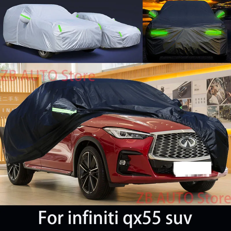 

For infiniti qx55 suv Outdoor Protection Full Car Covers Snow Cover Sunshade Waterproof Dustproof Exterior Car accessories