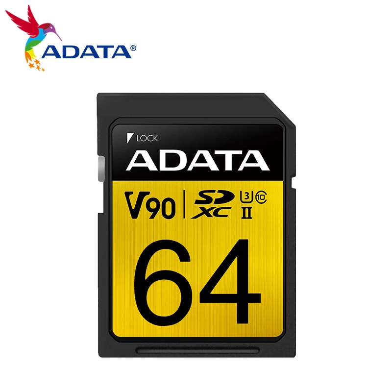 ADATA Premier ONE SDXC UHS-II U3 Class 10 Memory Card 256gb 128gb 64gb V90 8K Ultra HD Professional SD Card for Cameral Original