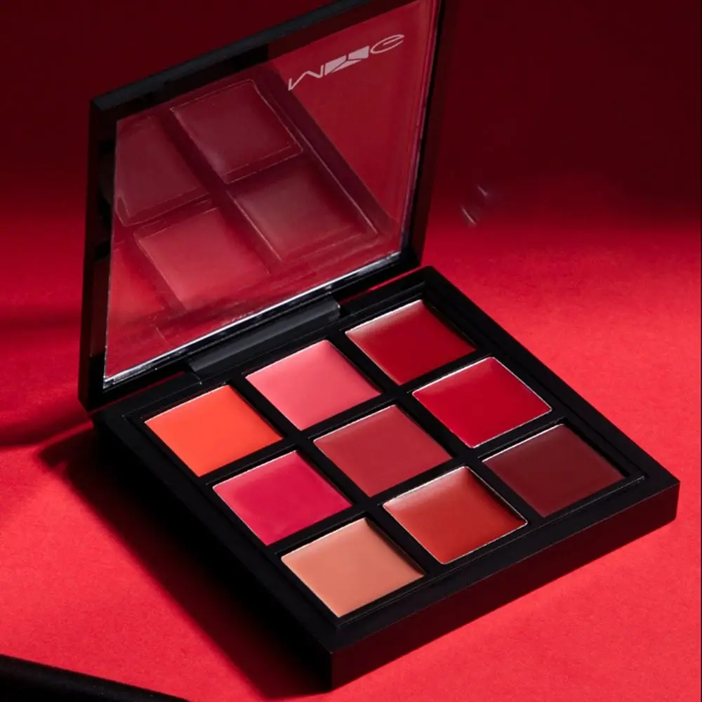 

Non-Sticky Cup 6/9 Color Lipstick Palette Long Lasting Waterproof Matte Lip Gloss Palette Professional Beauty Women