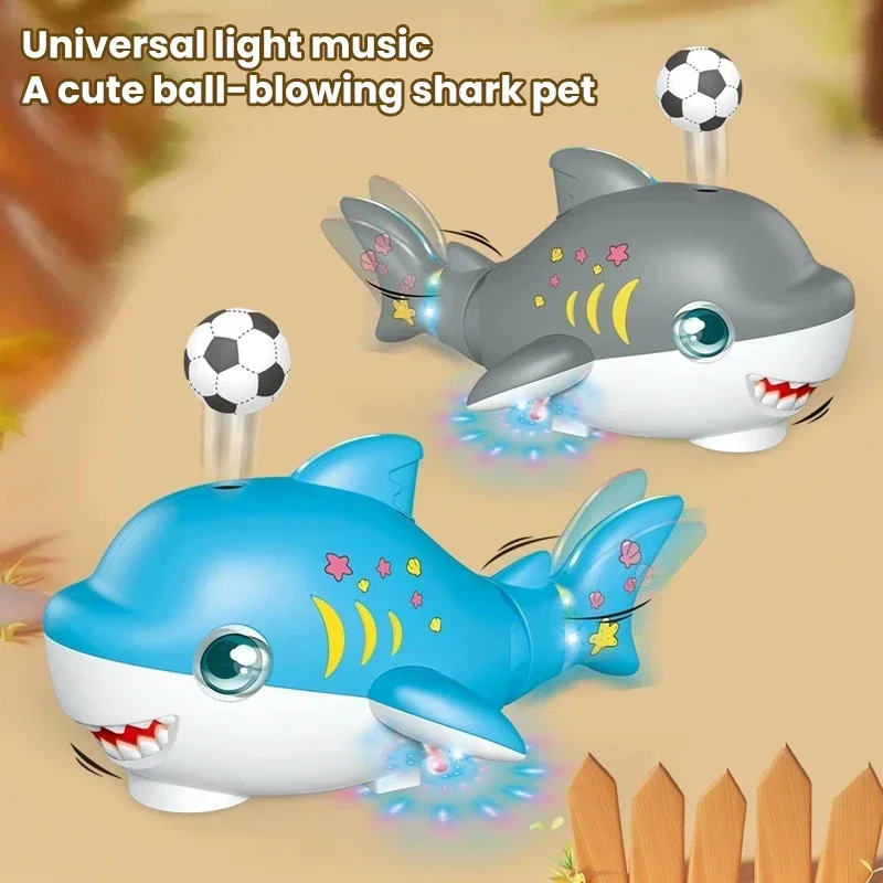 ไฟฟ้าเป่า Ball Shark รุ่นรถหุ่นยนต์ Swing Tail สัตว์เลี้ยงอิเล็กทรอนิกส์ Interactive Entertainment ของเล่นสําหรับเด็กทารกของขวัญเด็ก