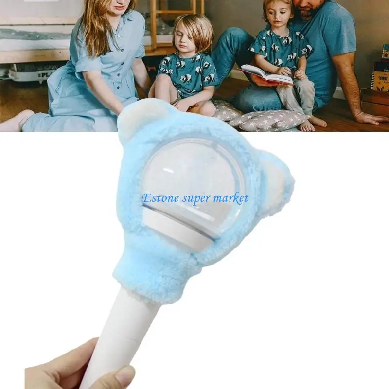 090B Concert Light Cover for Fan Cartoon Plush Sleeve Keep Your Light Scratchproof Glow Decorative Sheath
