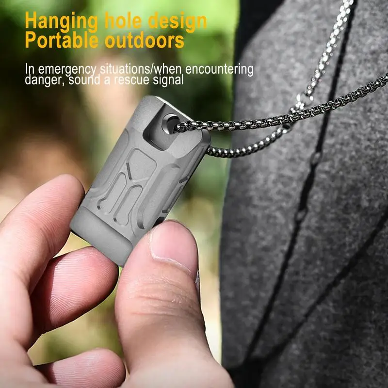 

High Decibel Whistle Double Pipe Portable Camping Hiking Emergency Small Survival Whistle For Outdoor Activity Camping Tools