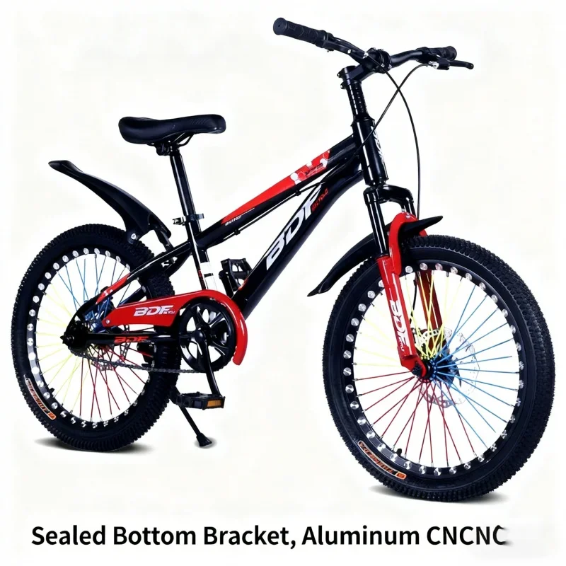 دراجة جبلية حمراء للأطفال - مقاس 18/20/22 بوصة مناسبة للأولاد والبنات - دراجة أطفال