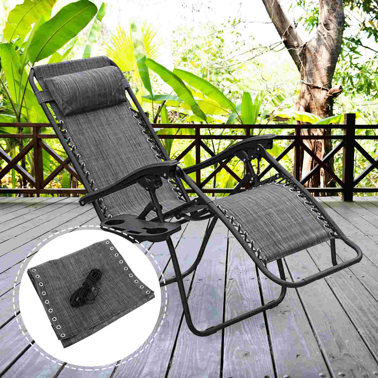 Patio Chaise Repair Cloth Chairs Folding Beach Fabric Replacement For Outdoor Lounge Camp Useful Longue Camping