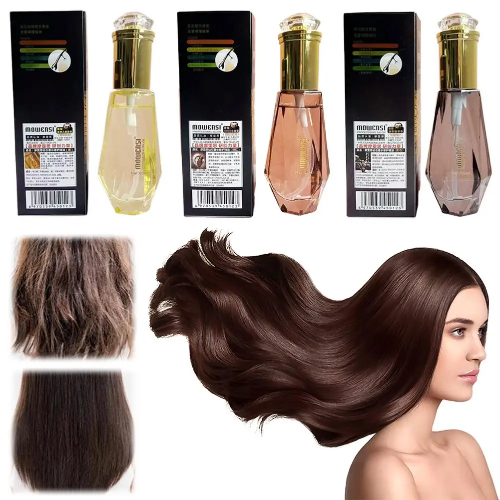 زيت مصل الشعر للنساء يترك في عطر الماس يصلح الشعر الجاف والمجعد ويمنع تساقط الشعر، ومكيف العناية بالشعر A0L4