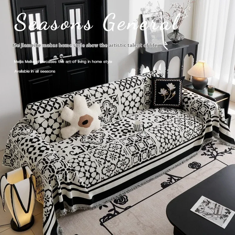 Classic Thick Soft Chenille Sofa Towel Non-slip One-piece Full Cover Sofa Cushion Cover Luxury Four Season Universal Sofa Cover