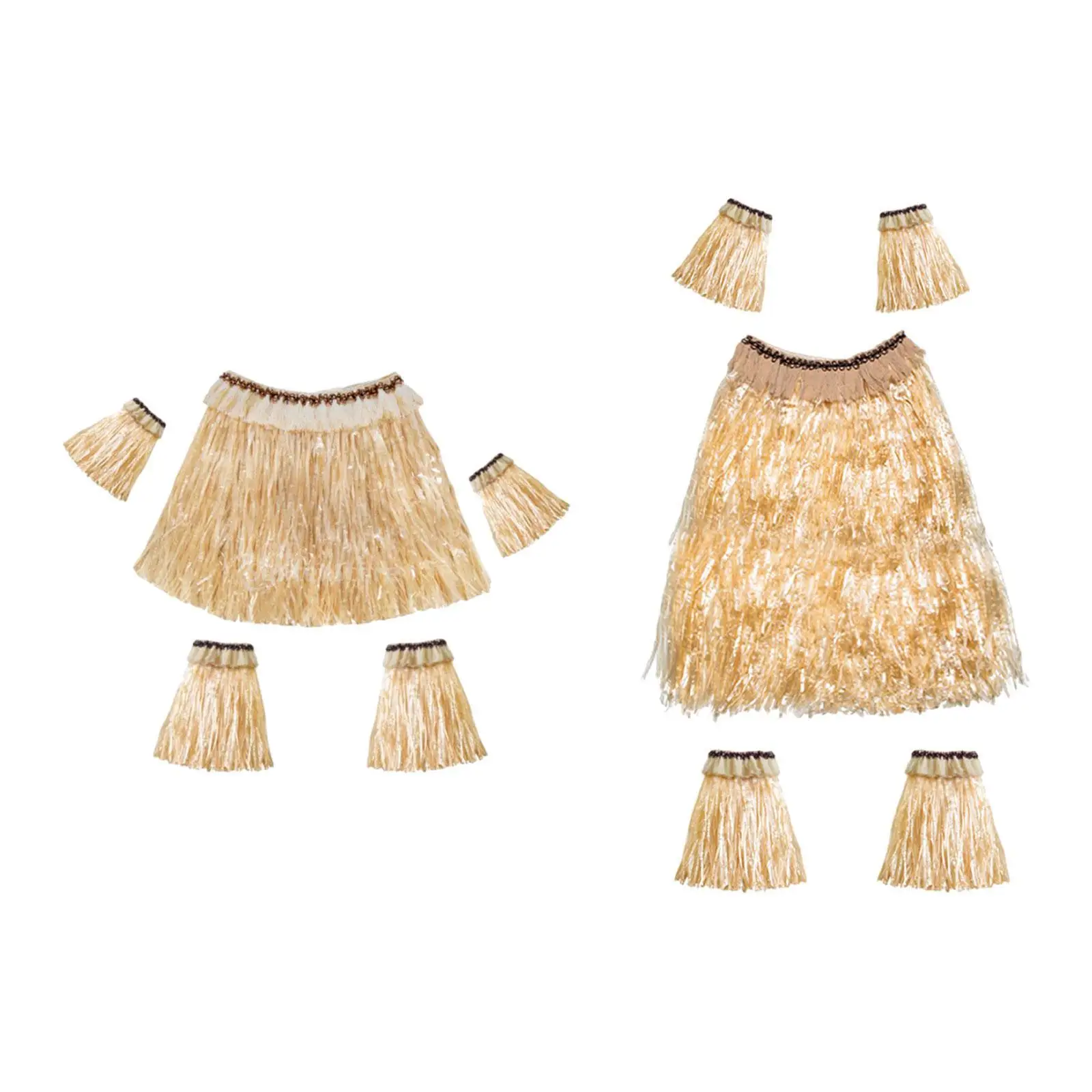 مجموعة تنورة عشبية فاخرة من هاواي للعروض المسرحية القوية #4