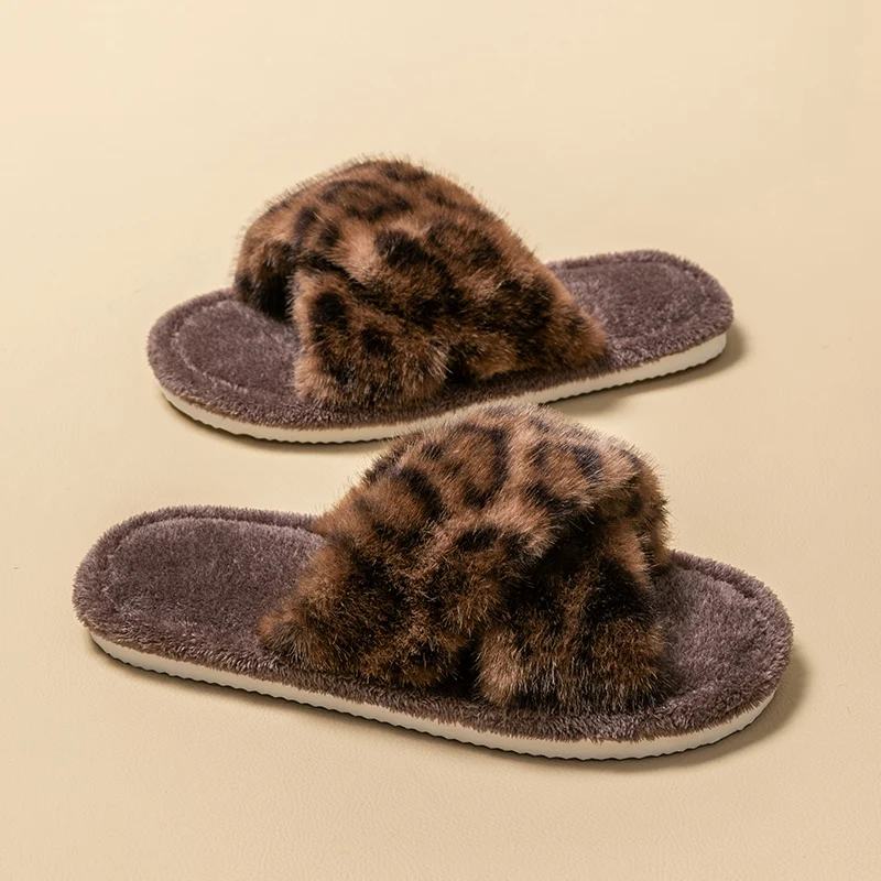 Men's Leopard Print Slide Slippers - Breathable Open-Toe House Shoes with Non-Slip Soft Sole, Comfortable Unisex Indoor/Outdoor image 5