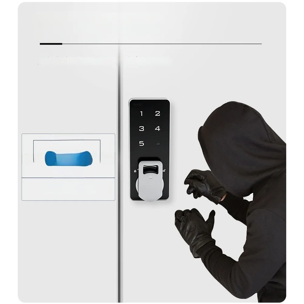 Digital Electronic Password Cabinet Lock, Keyless Security Lock For File Cabinet & Storage Locker With USB Backup