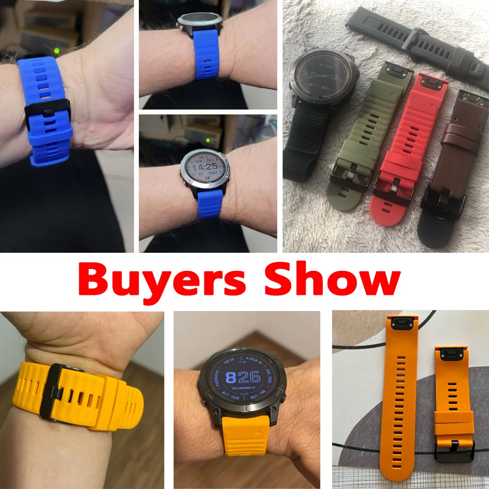26 22 20MM silikonowe paski QuickFit dla Garmin Fenix 7X 7 7S 6X 6 6S Pro 5 5X 5S SmartWatch Easyfit Watchband bransoletka