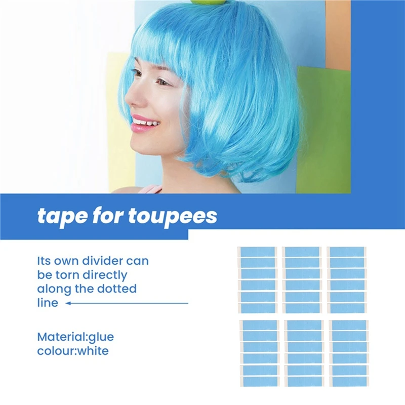 36Pc/Lot Strong Wig Tape Double Sided Adhesive Extension Hair Tape Strips Waterproof For Toupee Lace Wigs Film Adhesive