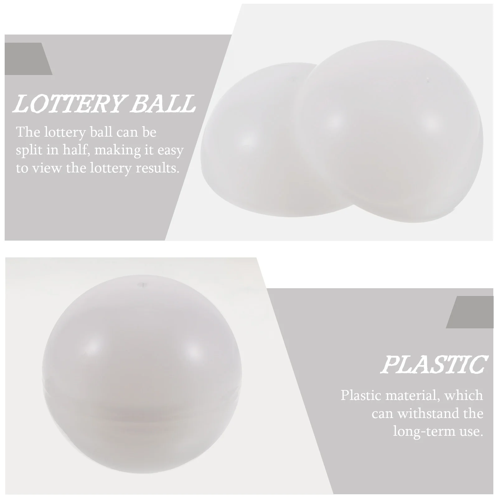 25 Pcs Lottery Ball Toys Party Game Balls Openable Seamless Pingpong Pvc Raffle Bar Props Bride Supplies Calling