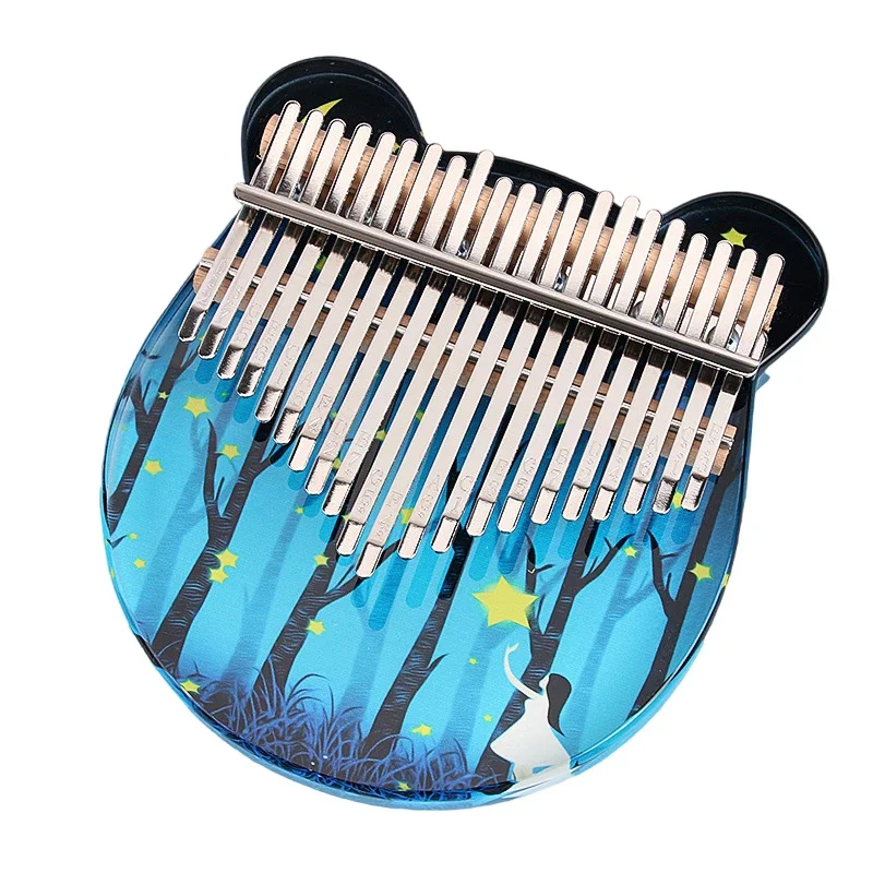 Acrylic Kalimba 17/21 Key Thumb Piano Cute Calimba Keyboard Musical Instrument Christmas Gift Mbira For Kids Girlfriend Beginner