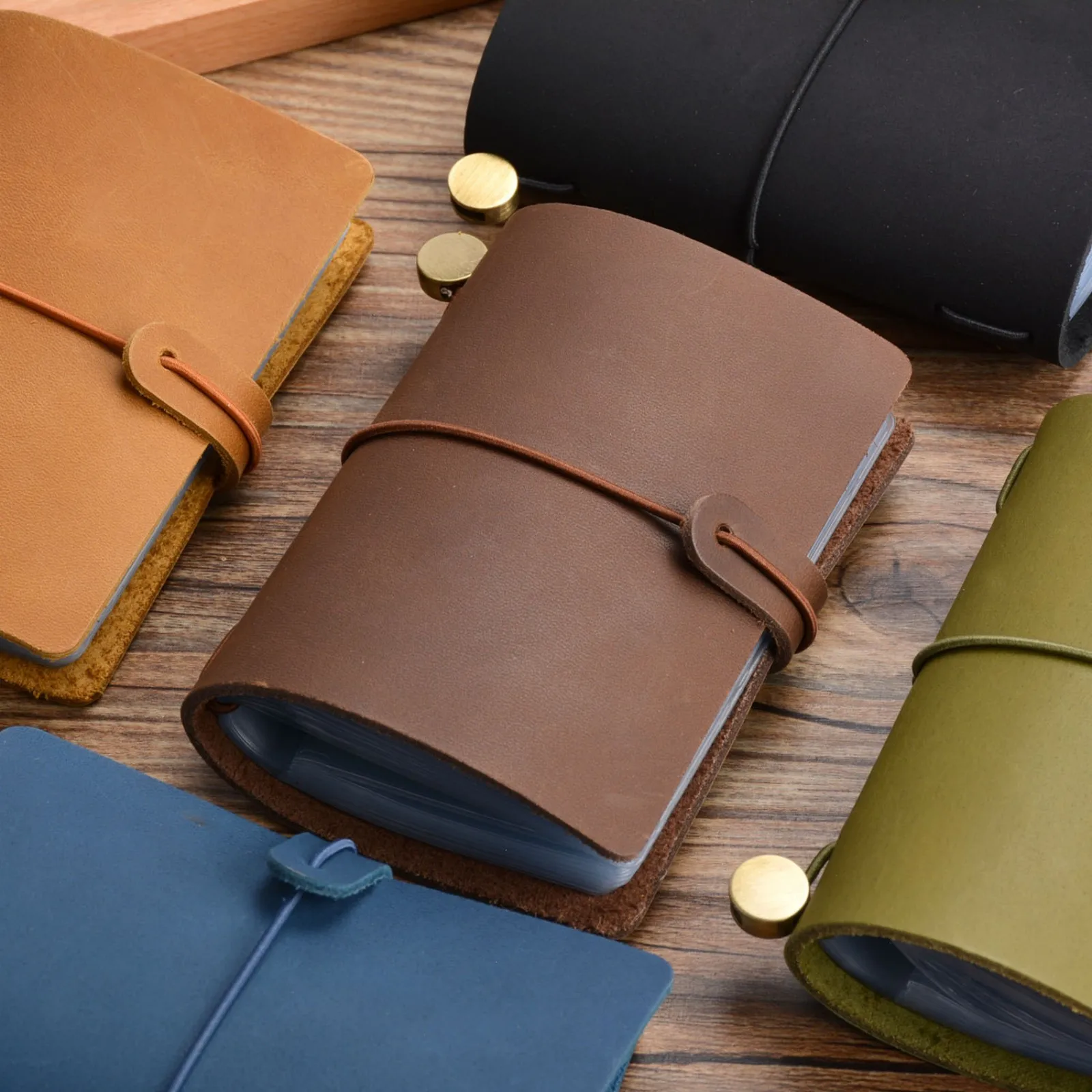 

Genuine Leather Credit Card Holder Case Handmade Leather Multi-Card Slots Wallet Business Card Protective Cover for Women Men