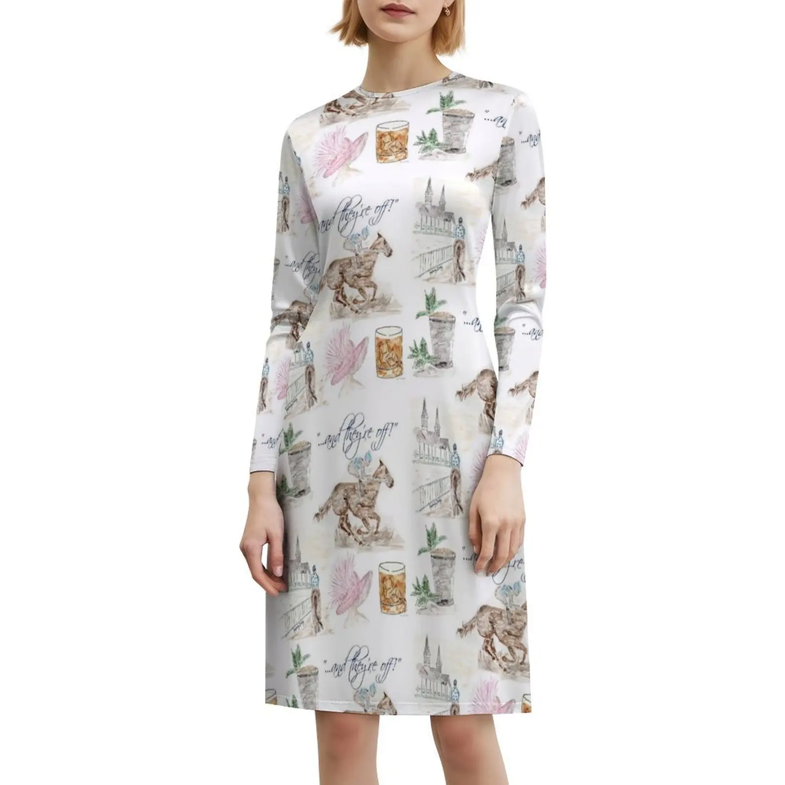 Vestido Derby carrera de caballos vestido de vacaciones Sexy para mujer fiesta en la playa cumpleaños Mini vestido vestidos de fiesta