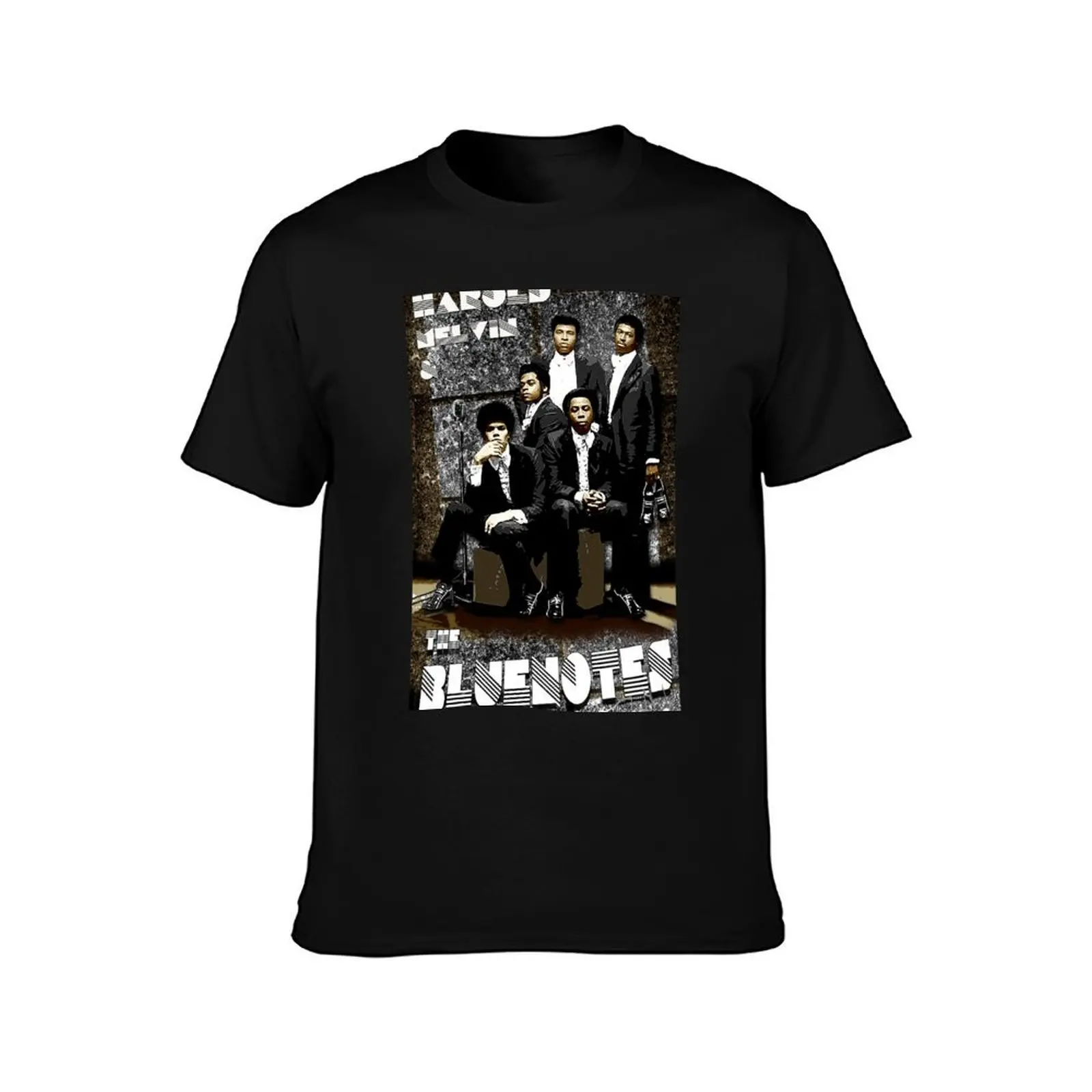 Harold Melvin & The Bluenotes Poster T-Shirt Active Sports Short Sleeve Cotton Shirt T-Shirt