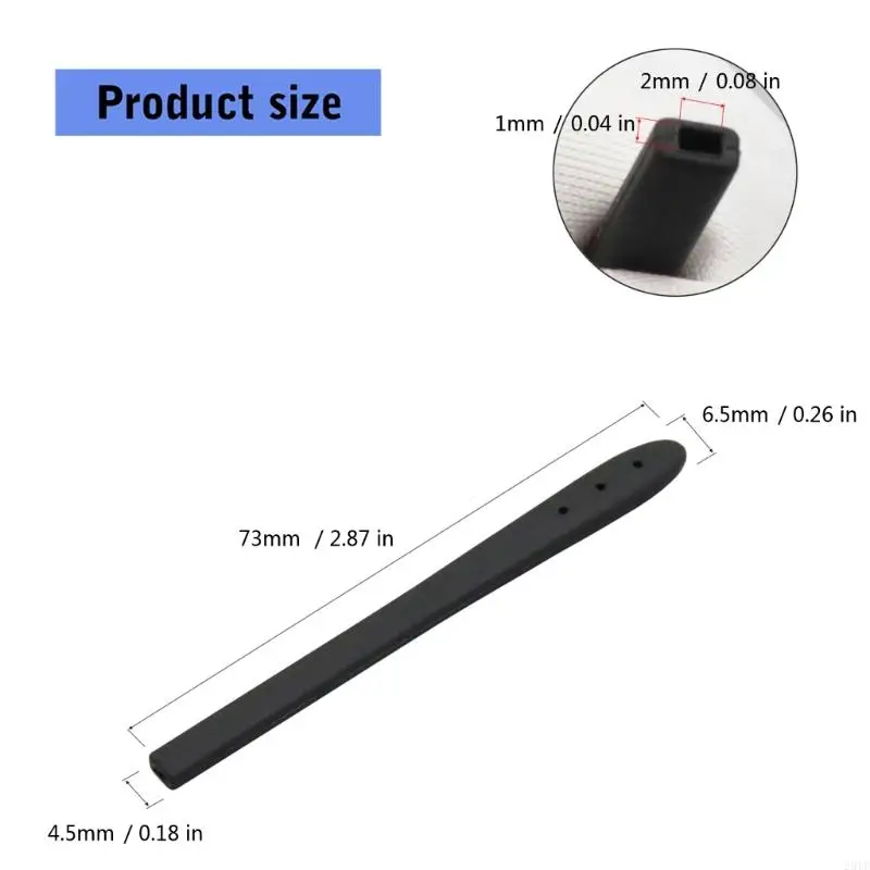 2025 واقيات ذراع النظارات المميزة الجديدة 5 أزواج من أغطية السيليكون باللون الأسود والأبيض خيارات سهلة التركيب #6