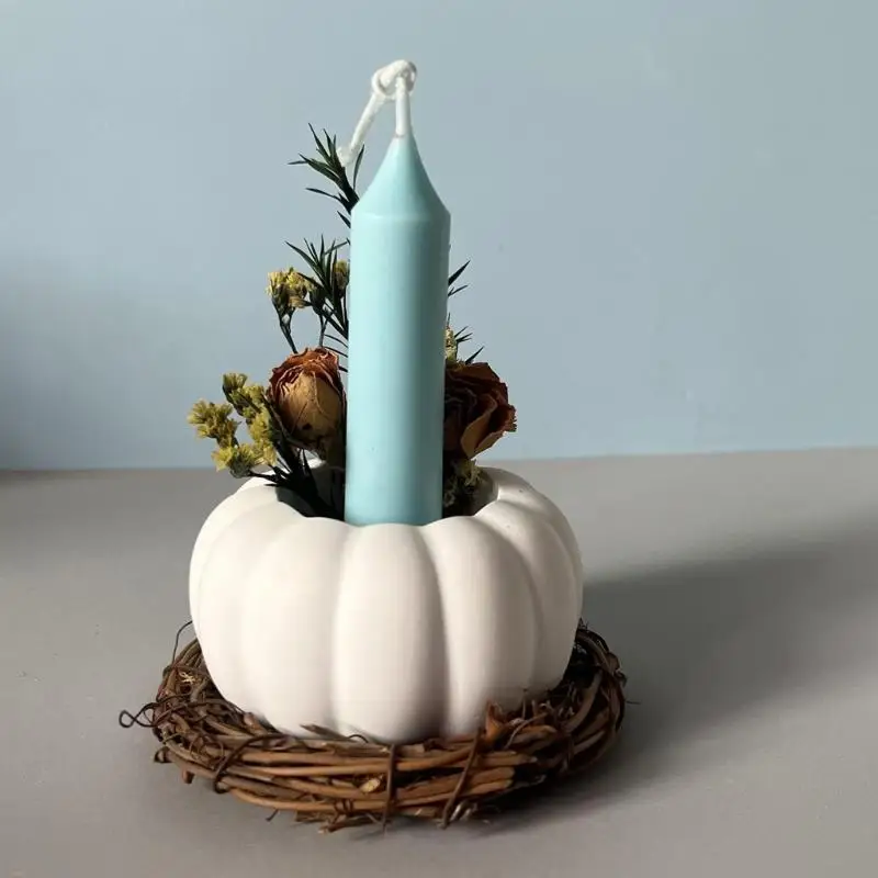 Y88A Multi -Fins Pumpkin Silicone Mold Castle