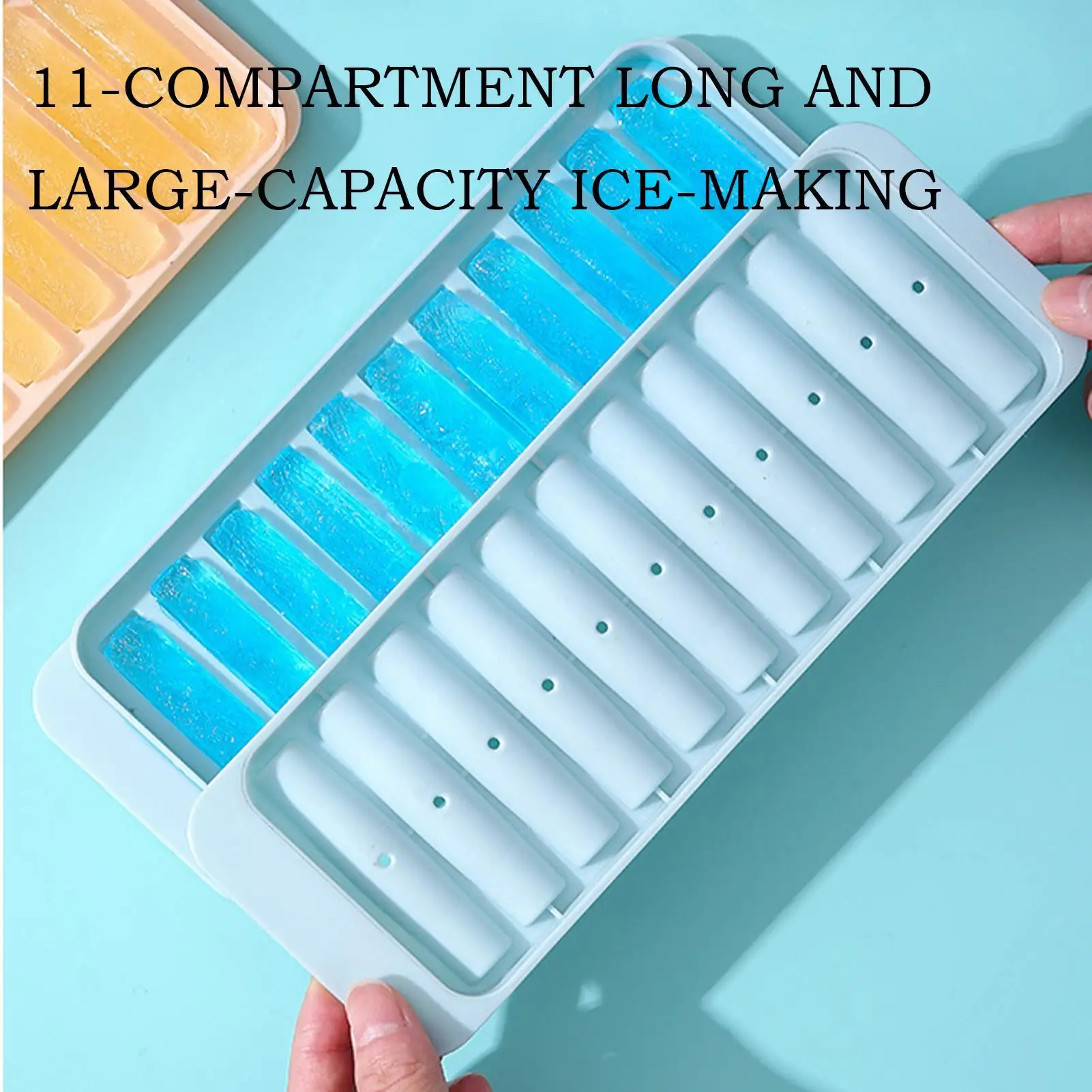 Small Ice Bars Maker With Lid Ice Tray Summer Iced Beverage Making Tools For Wine Juice Fruit Family Chilled Drink Accessories