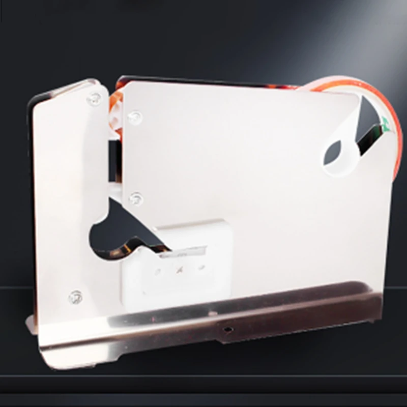 

Aug. Stainless Steel Supermarket Bag Sealing Machine Food Packaging Fruit Shop Packer Portable Tape Cutter Dispenser