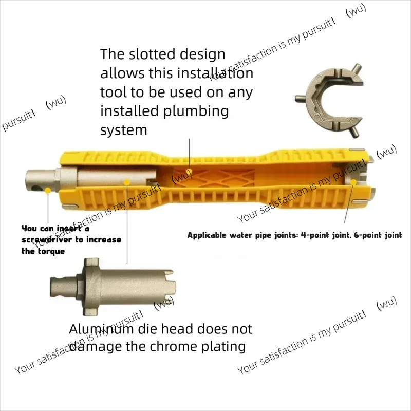 Household Plumbing Installation Tool for Bathroom Sink Water Pipe Faucet, Vegetable Basin Angle Sink Maintenance and Dis