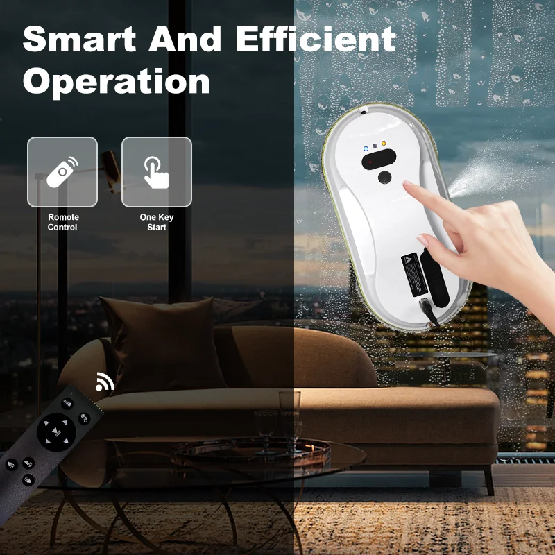 UPS system intelligent robot window cleaning unit