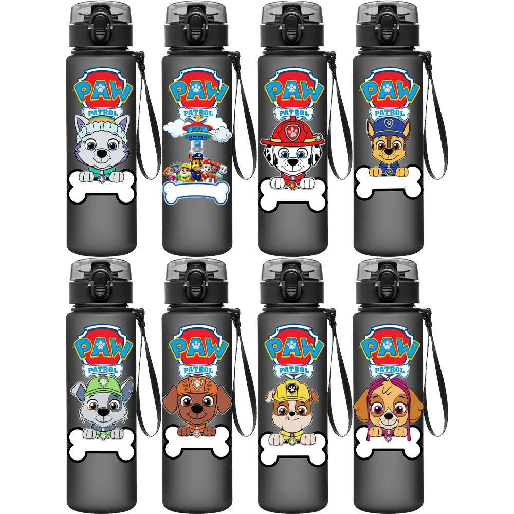 

Summer Hot Sale 560ML Water Cup Anime Paw Patrol Frosted Cute Marshall Plastic Portable Sports Large Capacity Water Cup Gift