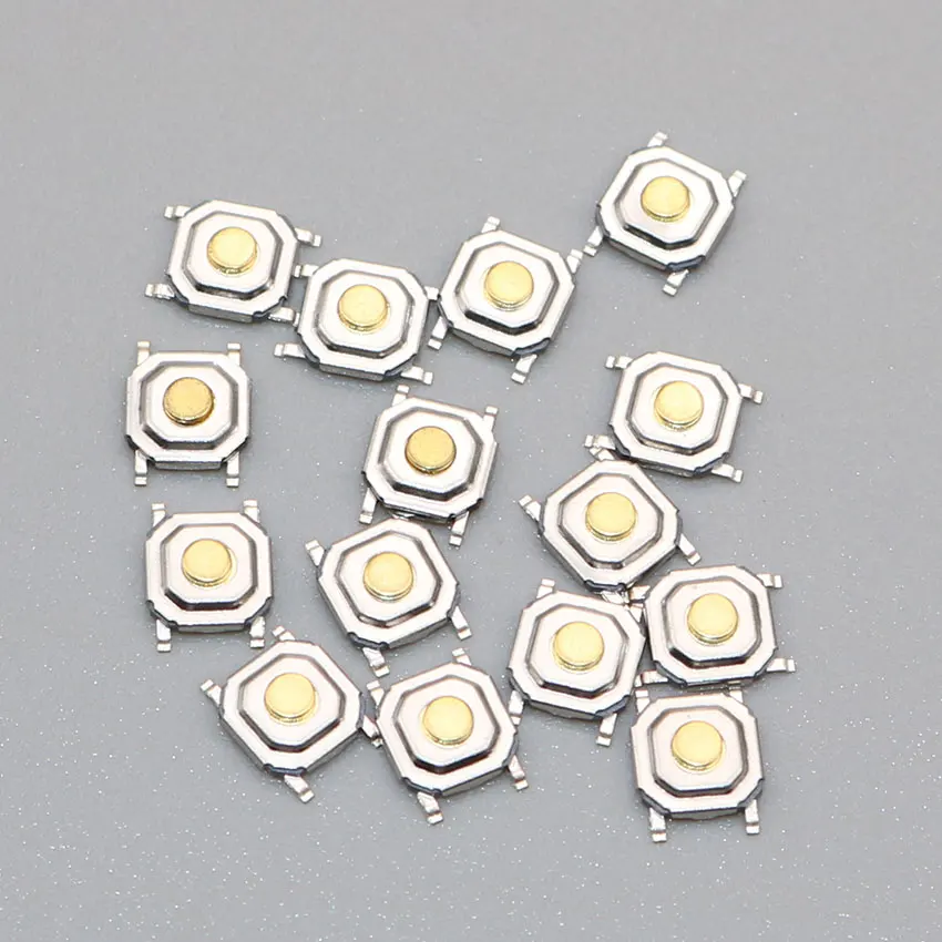 Cltgxdd 10PCS 4*4*1.6 Micro Switch Repair Remote Key Fob Card Renault Laguna Espace 4x4x1.6 4Pin SMD Tactile Push Button Switch