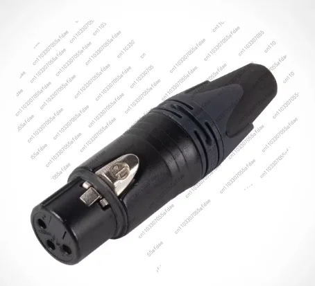 1pc NC3FXX-B three-core black gold-plated balanced female plug accessory
