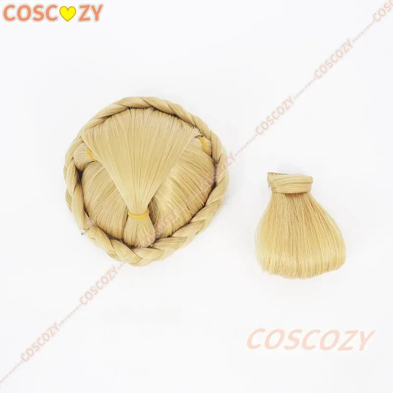 CyZenless Zone Zero Evelyn Chevalier 코스프레 가발 골든 브레이드 번 스타 오브 리라 할로윈 파티 Evelyn 가발 여성 소녀 Carniv