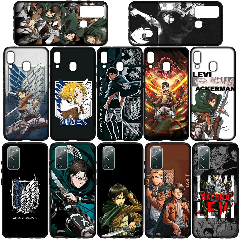 Attack on titan Eren Jaeger Levi for VIVO Y20 Y21 Y33S Y20i Y02 Y16 Y22S Y27 Y21T Y33T Y35 Y36 Y53S Y70 Y76 Y77 Y78 Phone Case